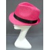 Fedora Straw Hat - Fuchsia - HT-1188FS